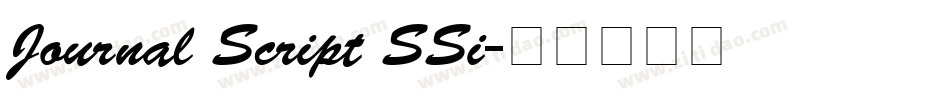 Journal Script SSi字体转换